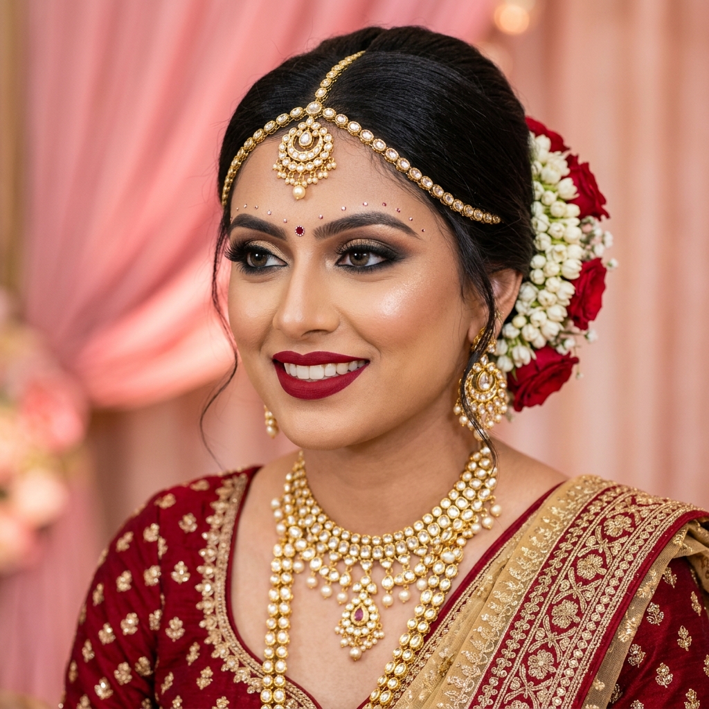 Indian bridal makeup by Sun Shine Beauty Salon